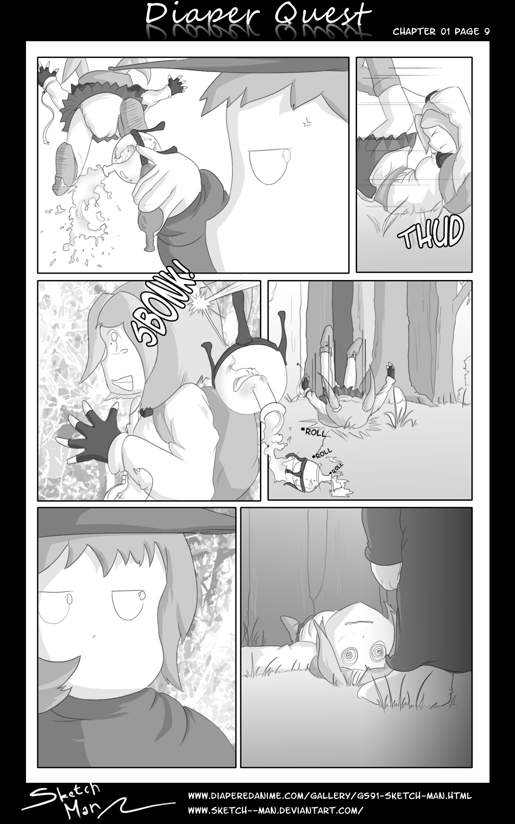 Sketch Man's Diaper Quest Complete - Page 9