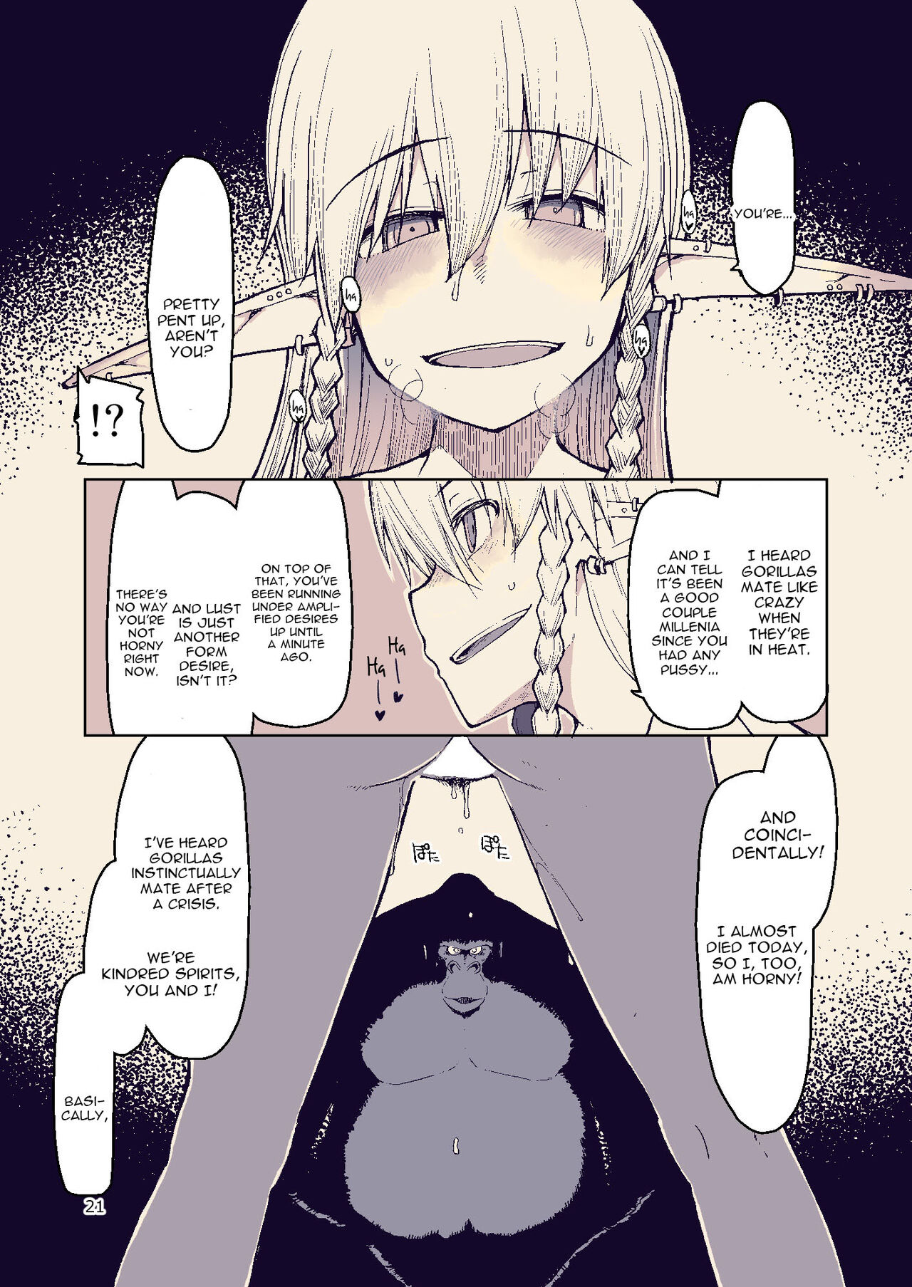 Dosukebe Elf no Ishukan Nikki 8 - Page 21