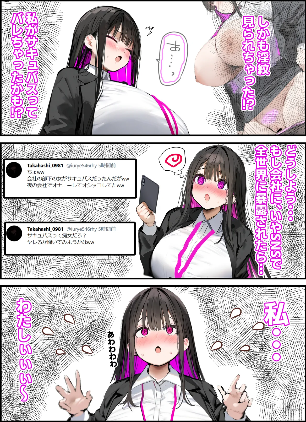 無口＆無表情OLの裏の顔はド淫乱サキュバスで思いっきり精液を搾り取られた話 - Page 24