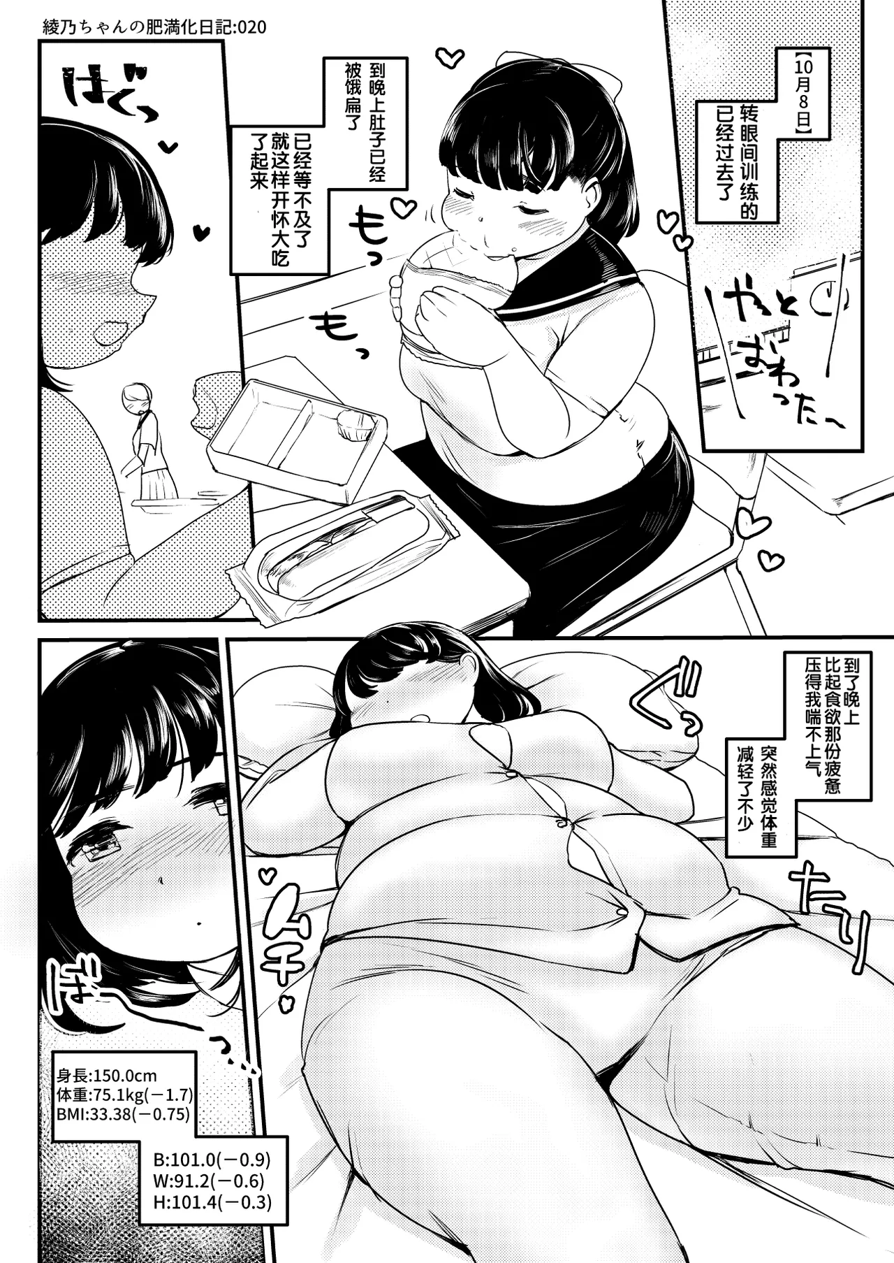绫乃的育肥日记 1~20 - Page 20