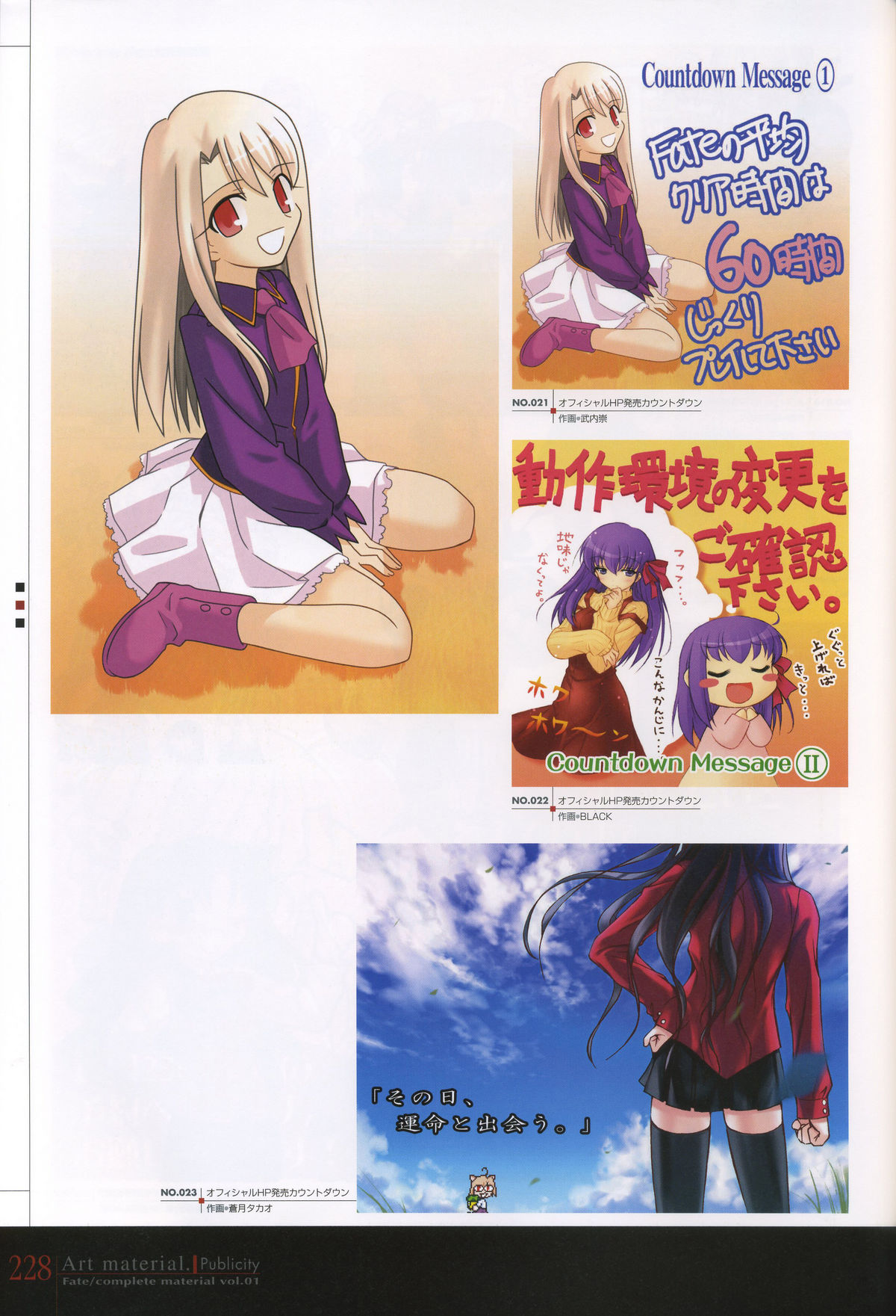 Fate/complete material I - Art material. - Page 233