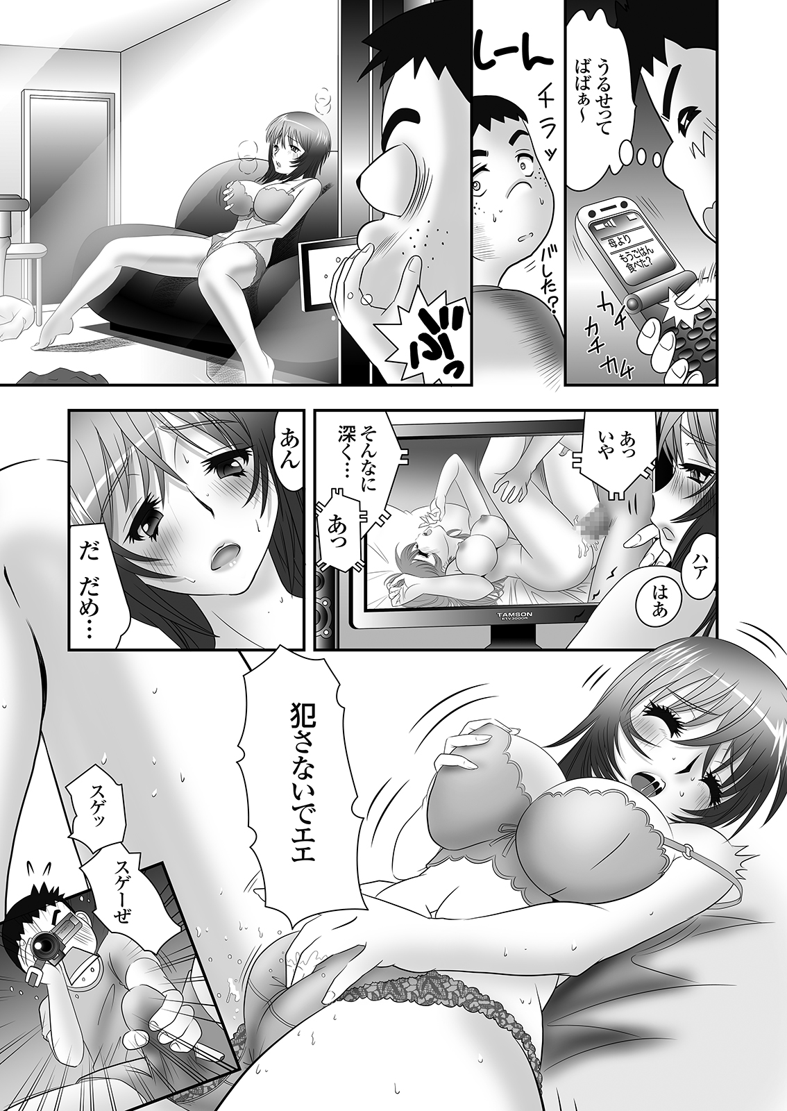 隣に住むOLのパンティーを盗んでオナニーする変態少年とその仲間 - Page 10