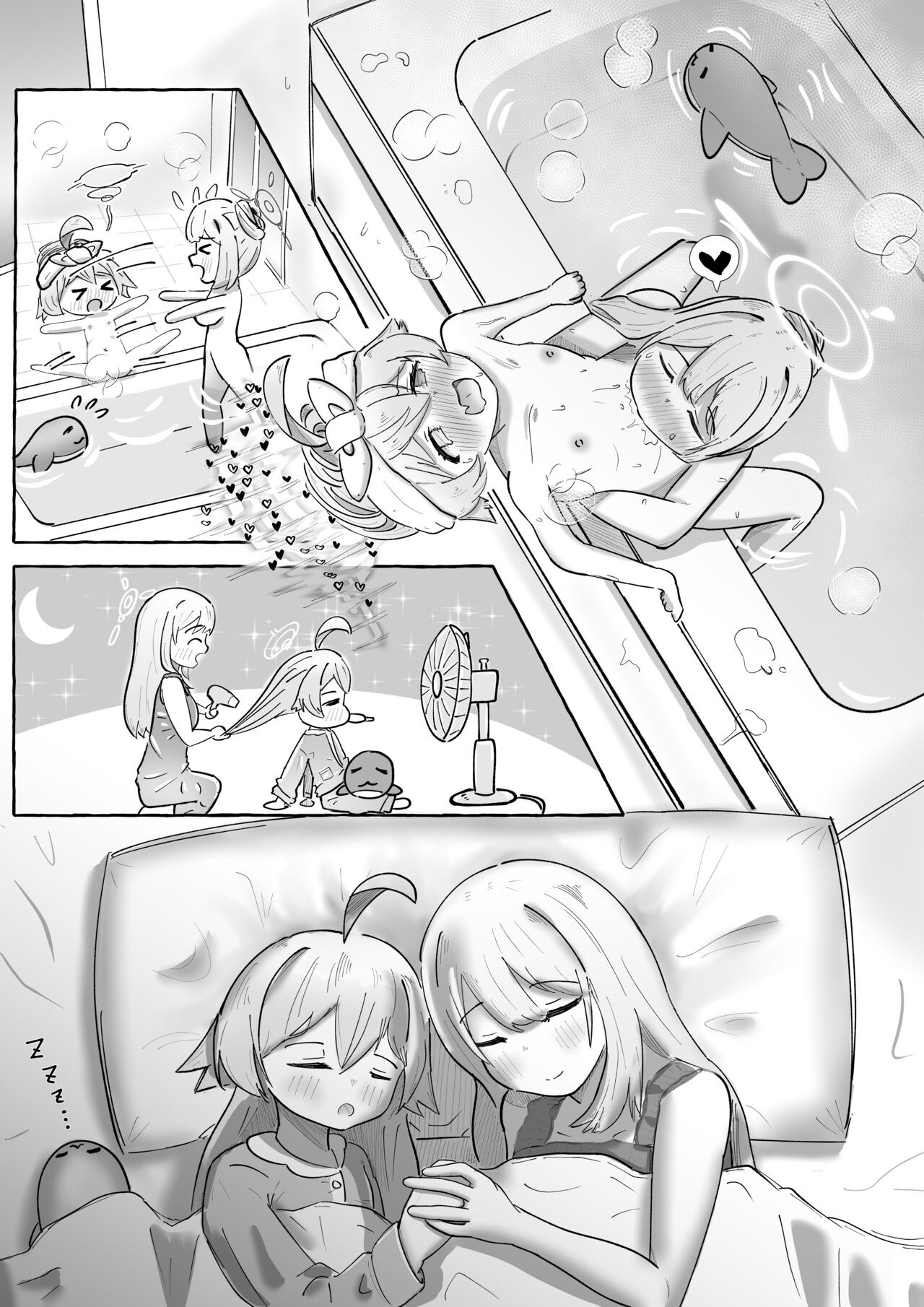 ノノホシいちゃらぶ百合えっちサイレント漫画 - Page 7