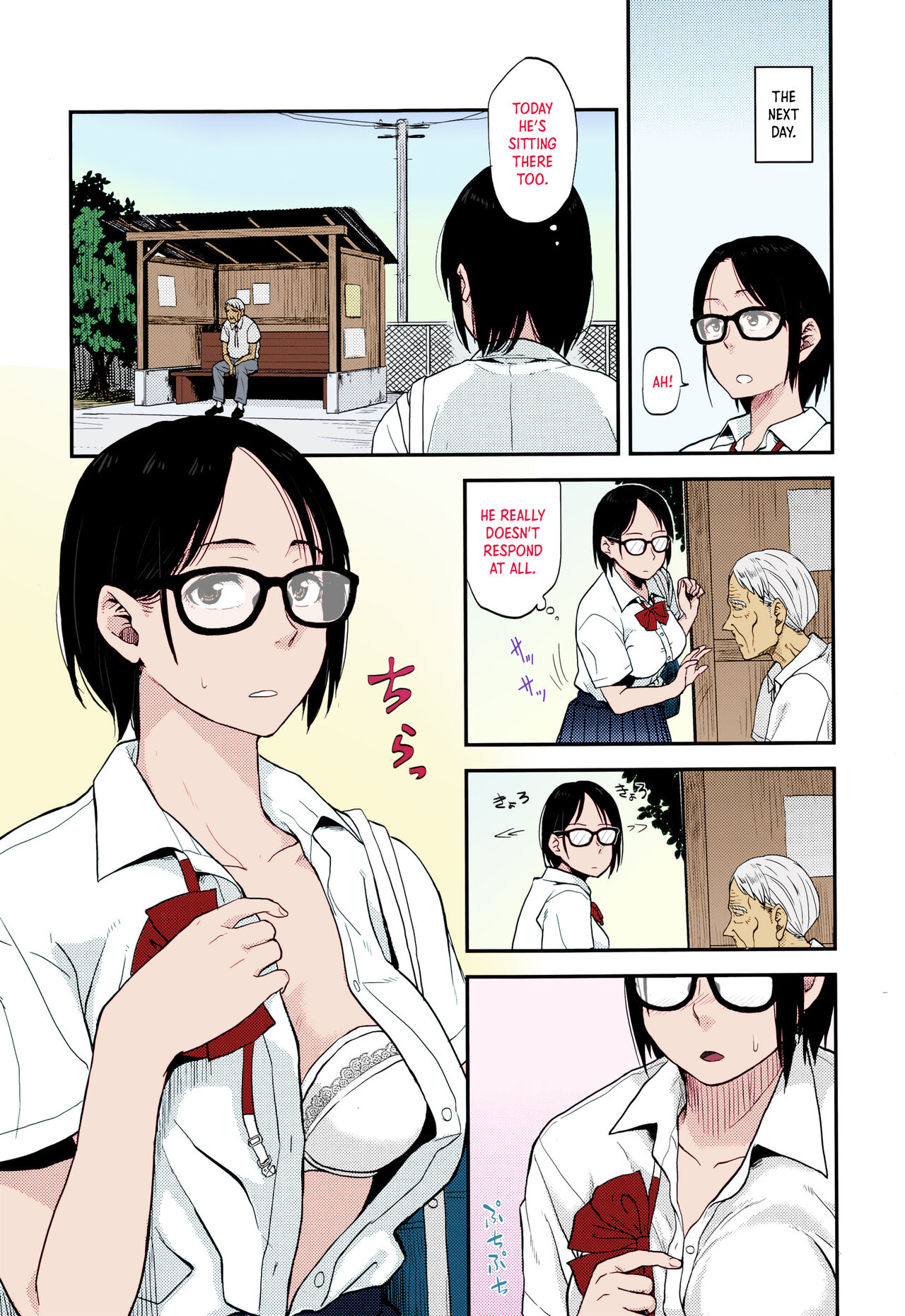 Sayako at the Bus Stop! - Page 5