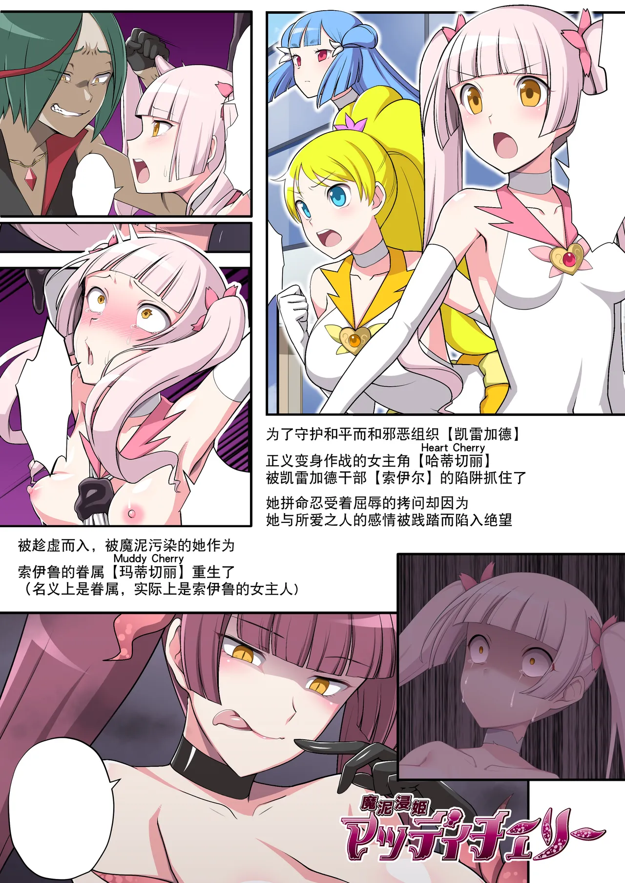 魔泥浸姫玛蒂切丽外传 原·正义魔法少女变成扶她女怪人成为伪娘干部专用的人形肉棒的故事 - Page 3
