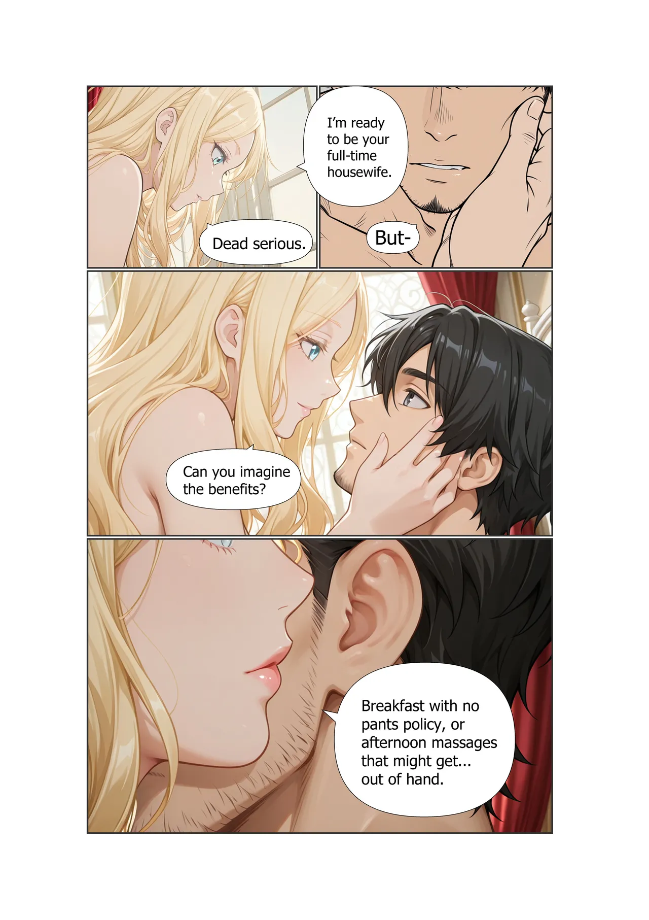 Stranded Harem | Chapter 1: The Morning She Withheld - Page 9