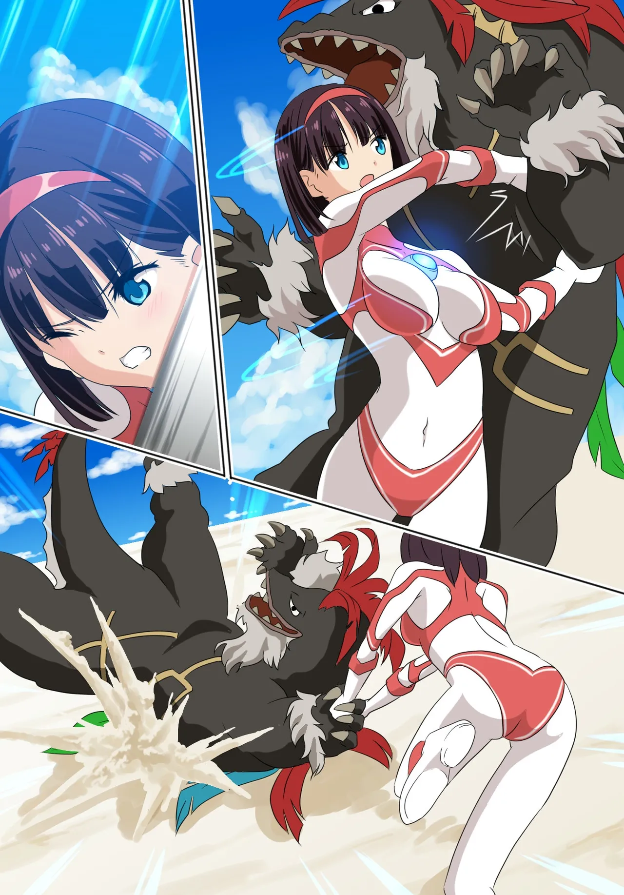 羽針で胸を責められるウルトラアイリ 被羽针攻击胸部的奥特艾莉  第1-60篇 - Page 5