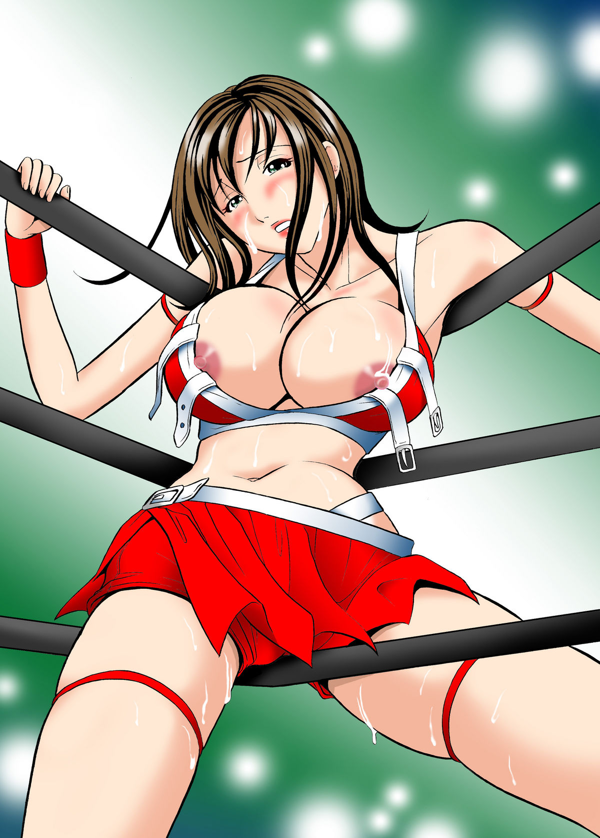 最強熟女プロレスラー忍・母乳セックス - Page 1