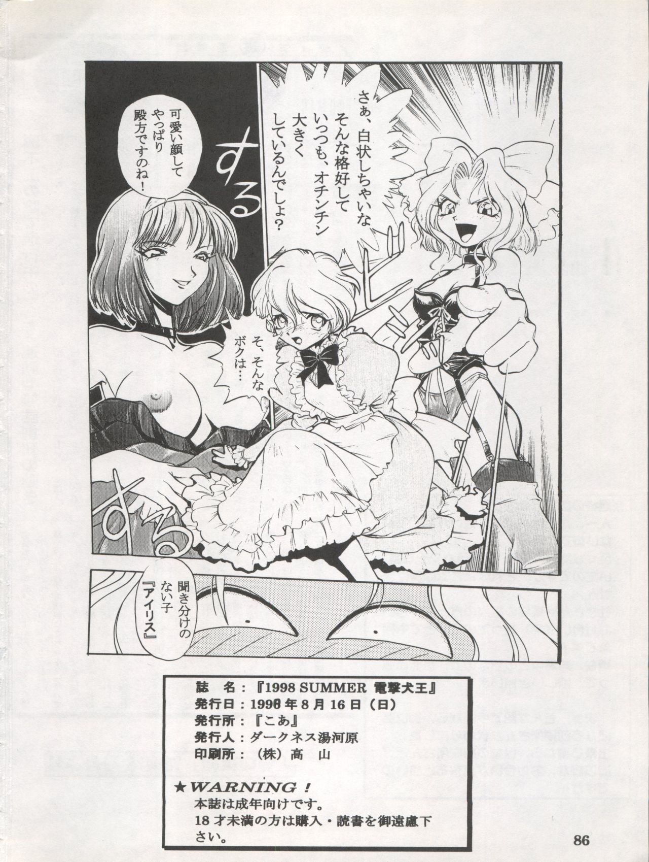 DENGEKI INUOH 1998 SUMMER - Page 88