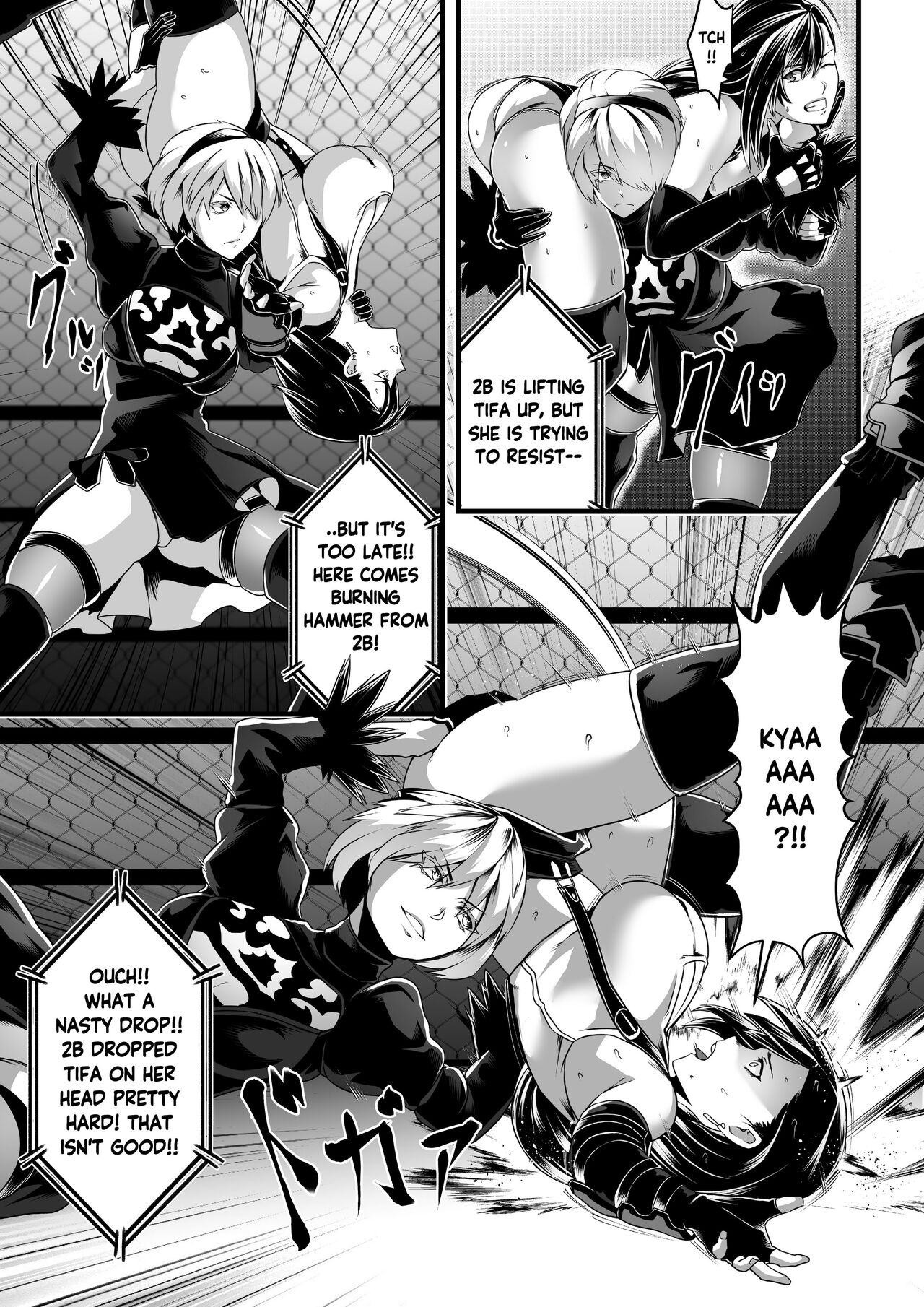 Square off! 2B vs Tifa - Page 16