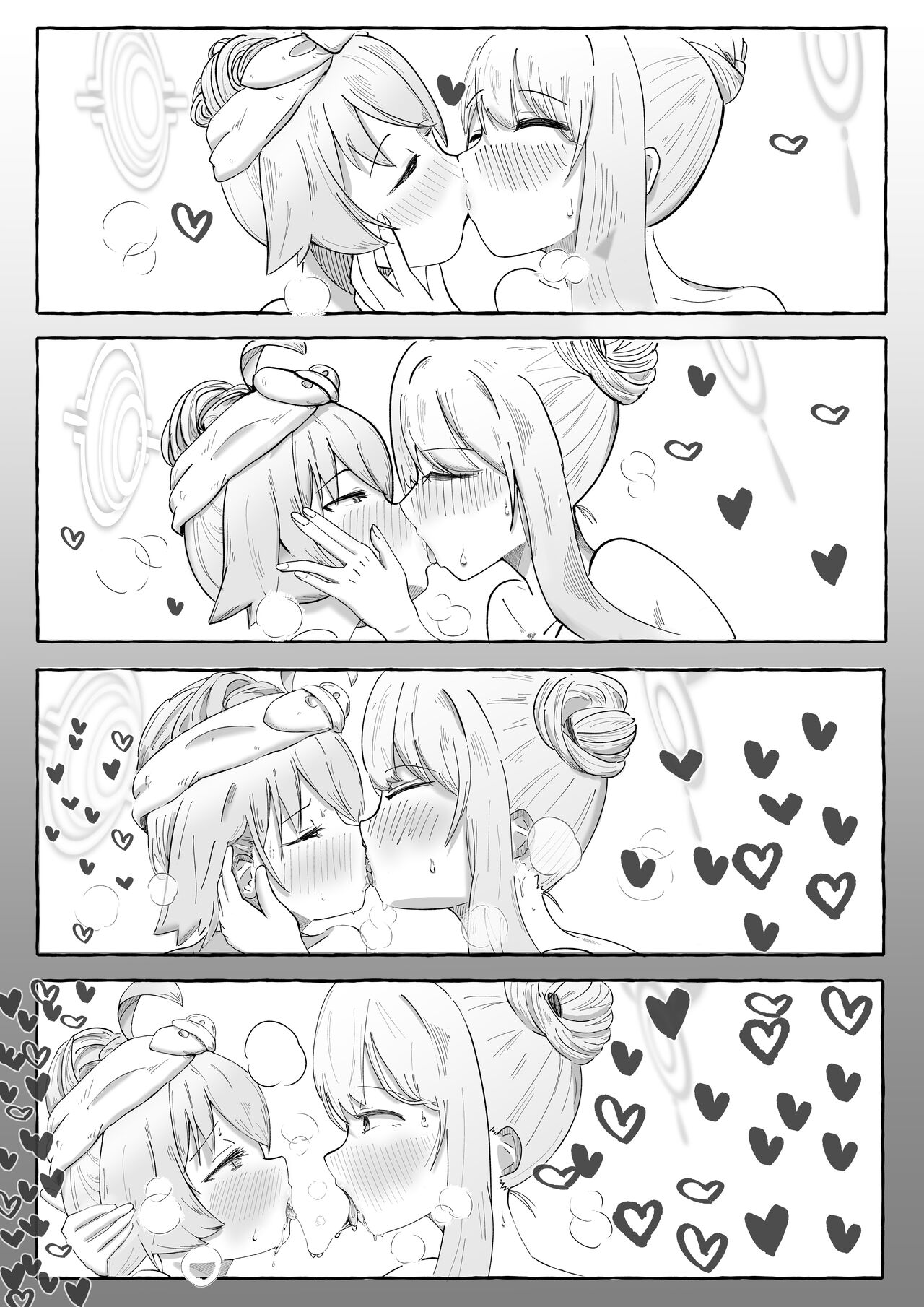 ノノホシいちゃらぶ百合えっちサイレント漫画 - Page 3