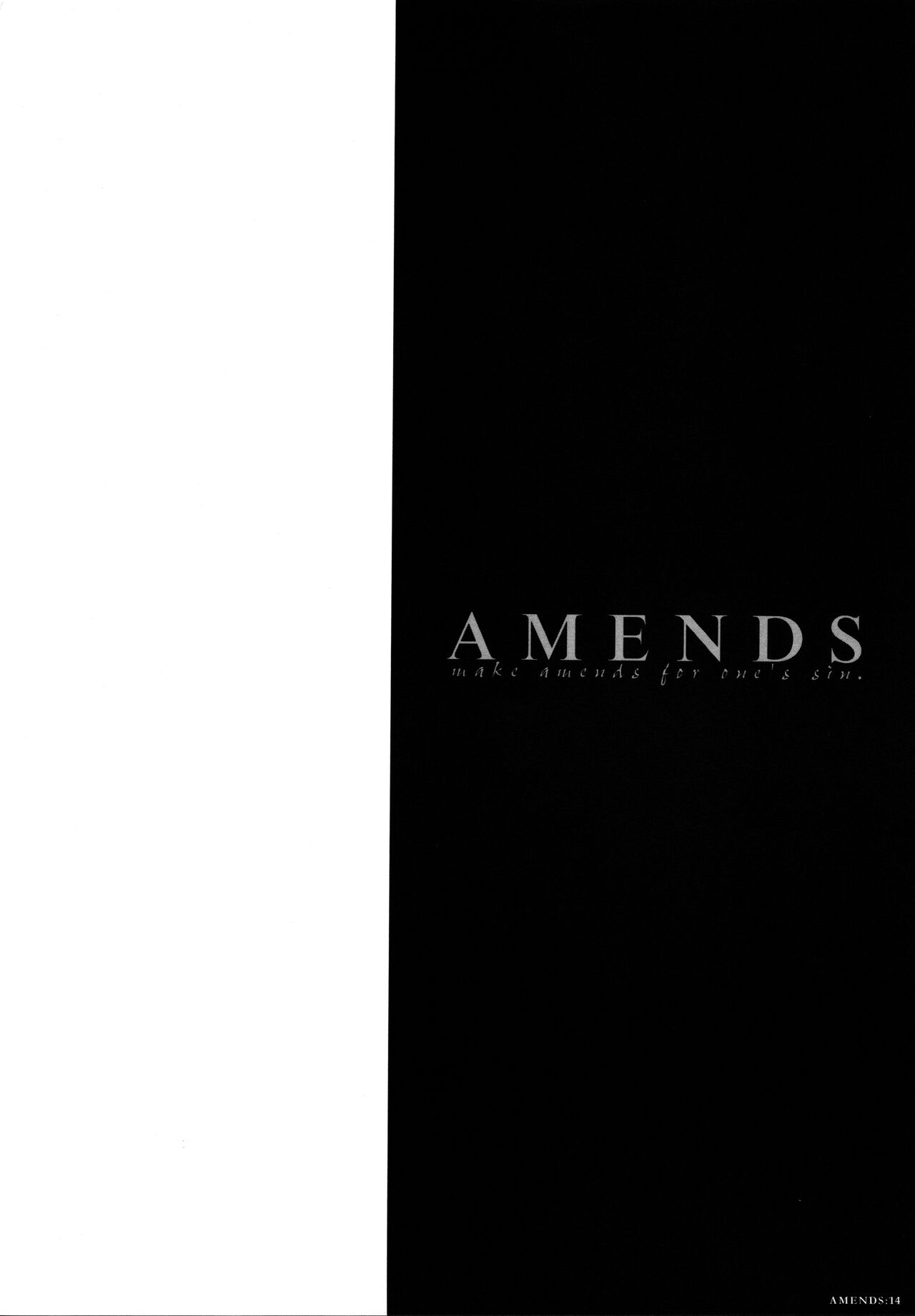 AMENDS - make amends for one's sin. - Page 14