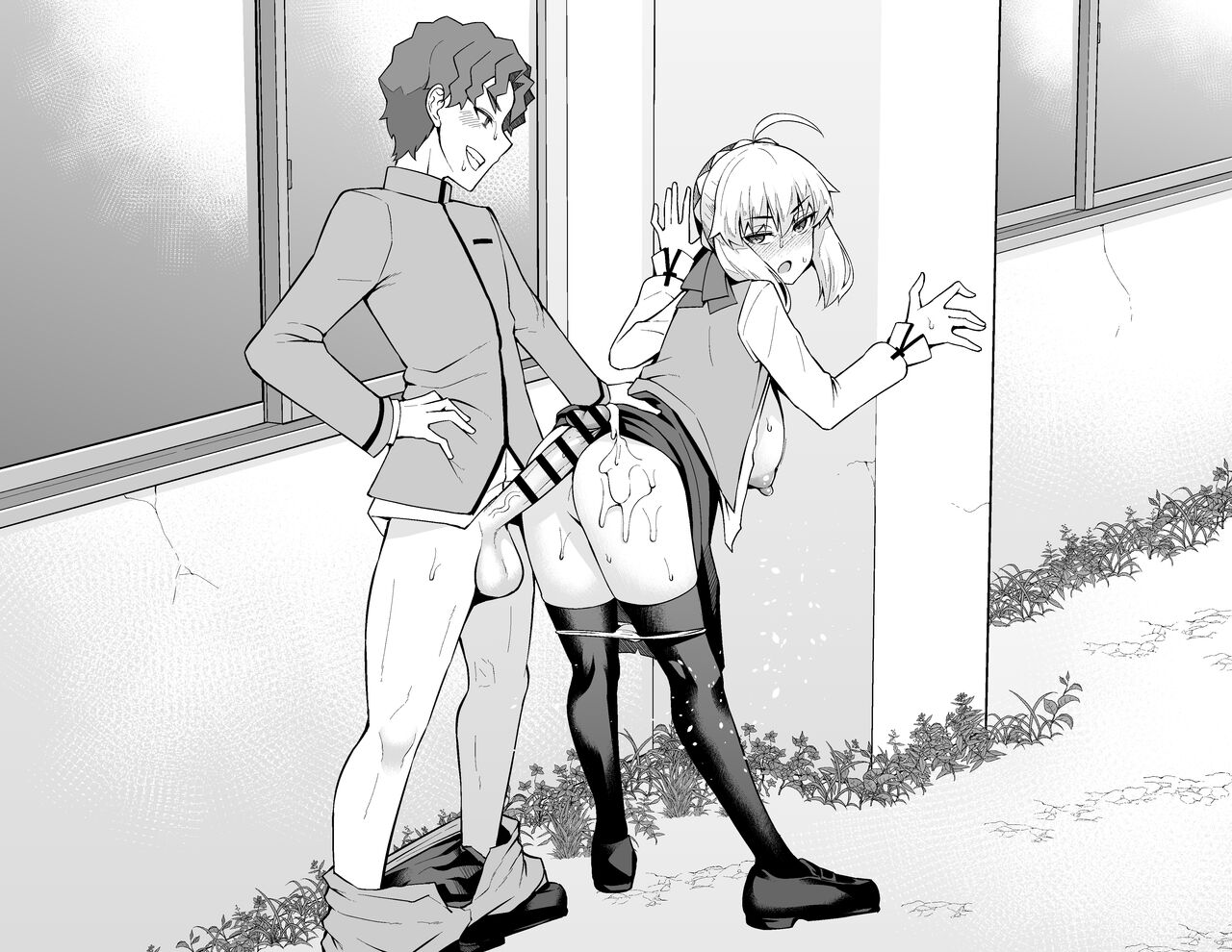 セイバー、慎二と学校裏で…❤ - Page 10