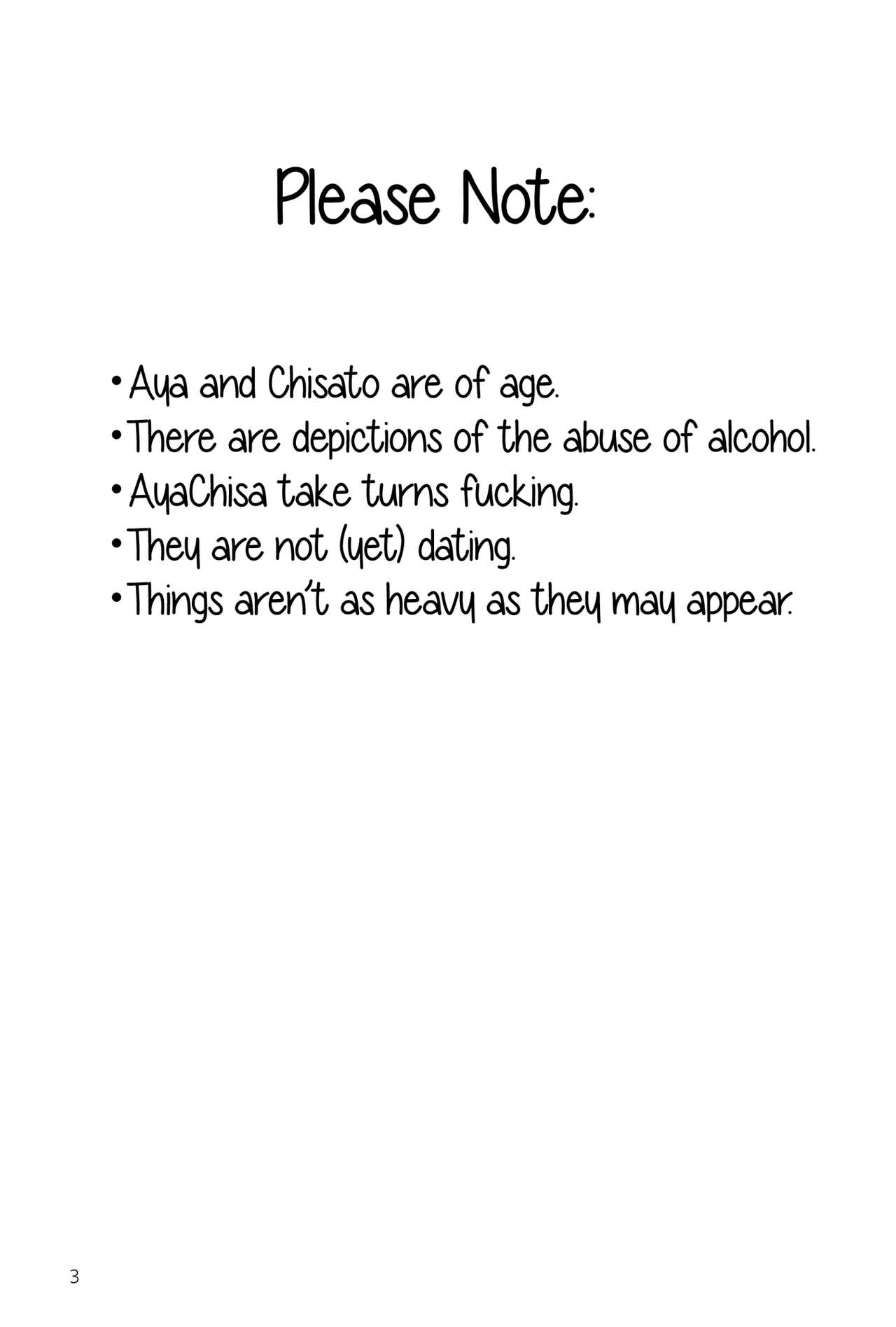 Waruyoi | AyaChisa Drunken Bender - Page 3