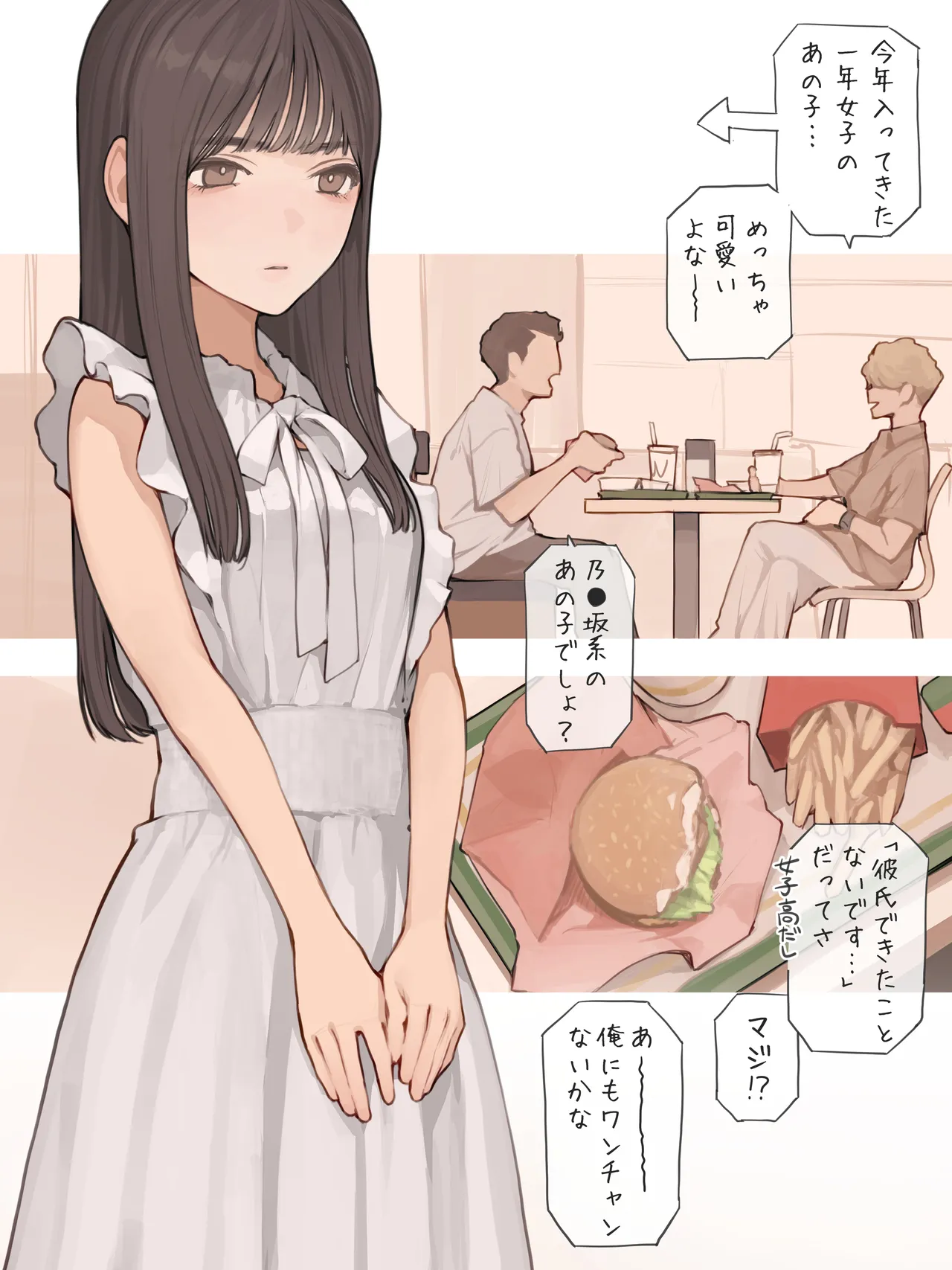 清楚ワンピースの下に - Page 2
