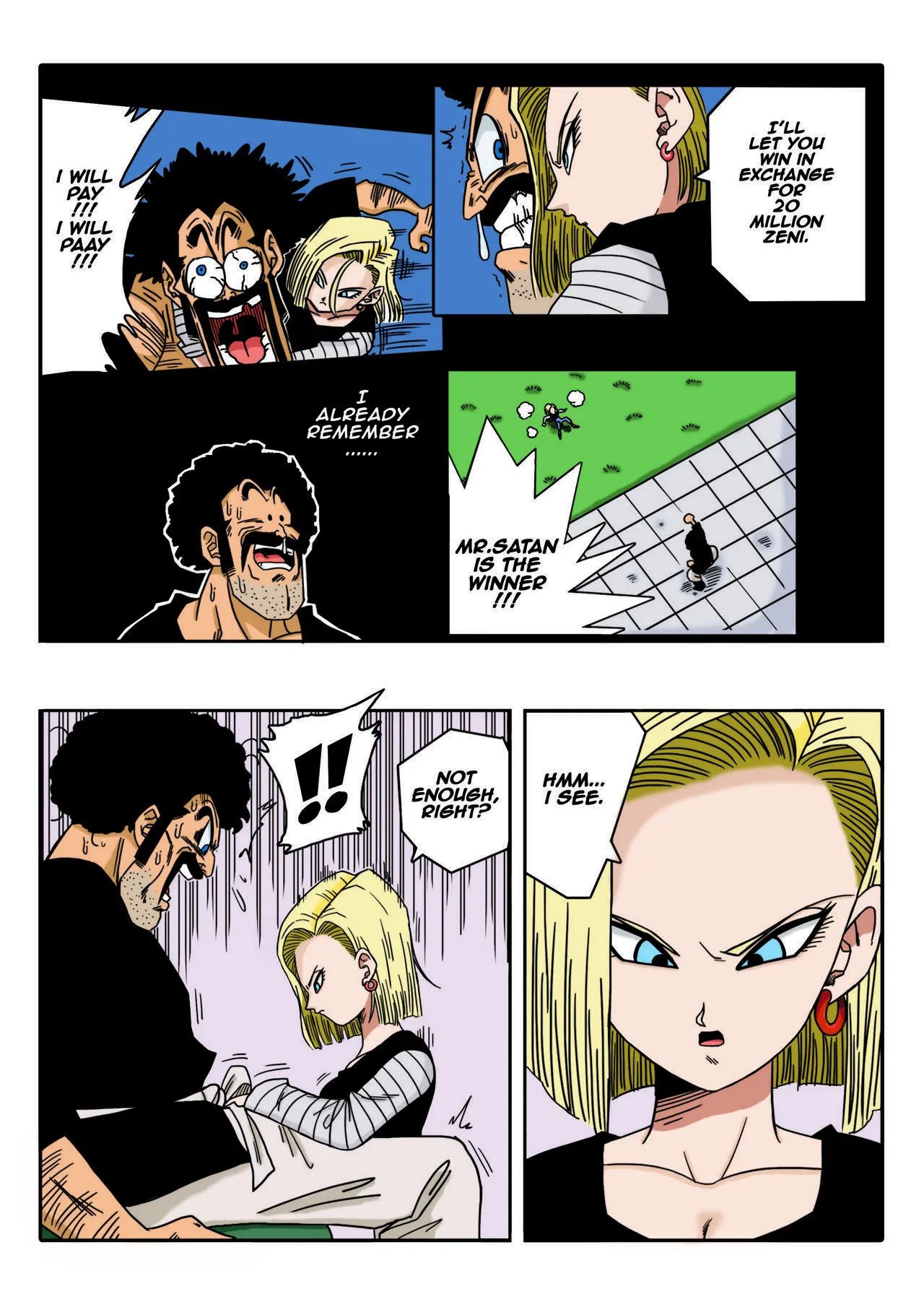 Mr. Satan vs Android 18 - Page 4