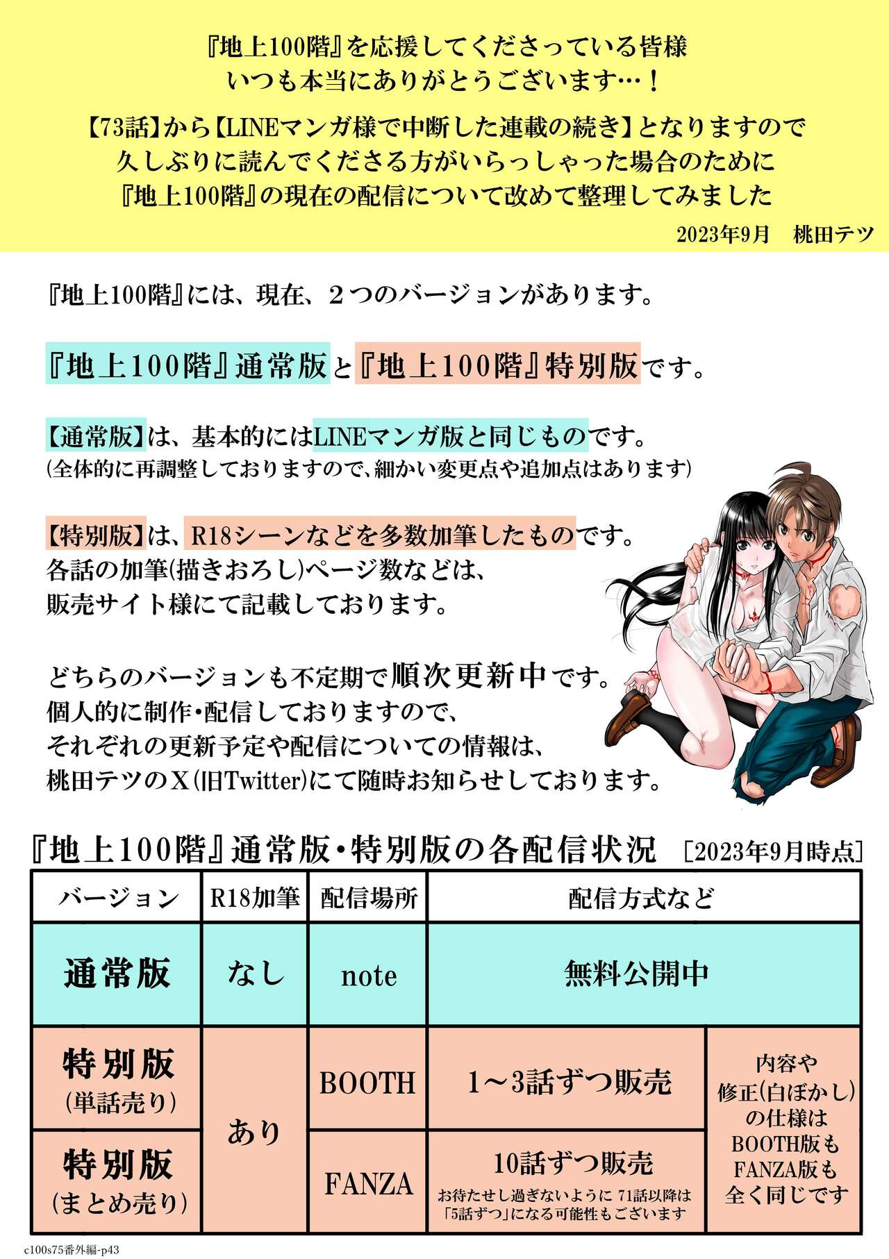 『地上100階』 特別版 番外編「絹代その後2」 - Page 43