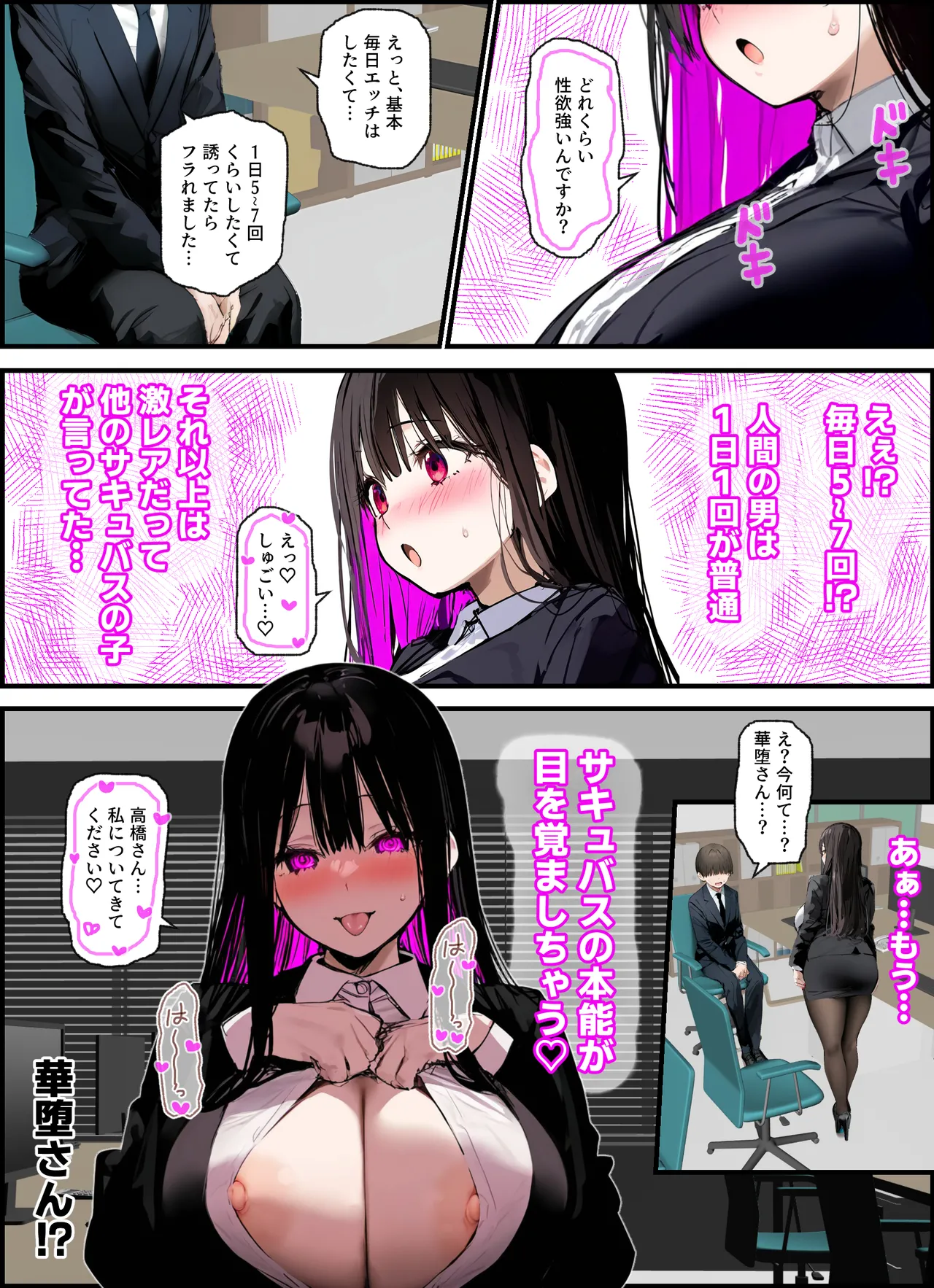無口＆無表情OLの裏の顔はド淫乱サキュバスで思いっきり精液を搾り取られた話 - Page 32