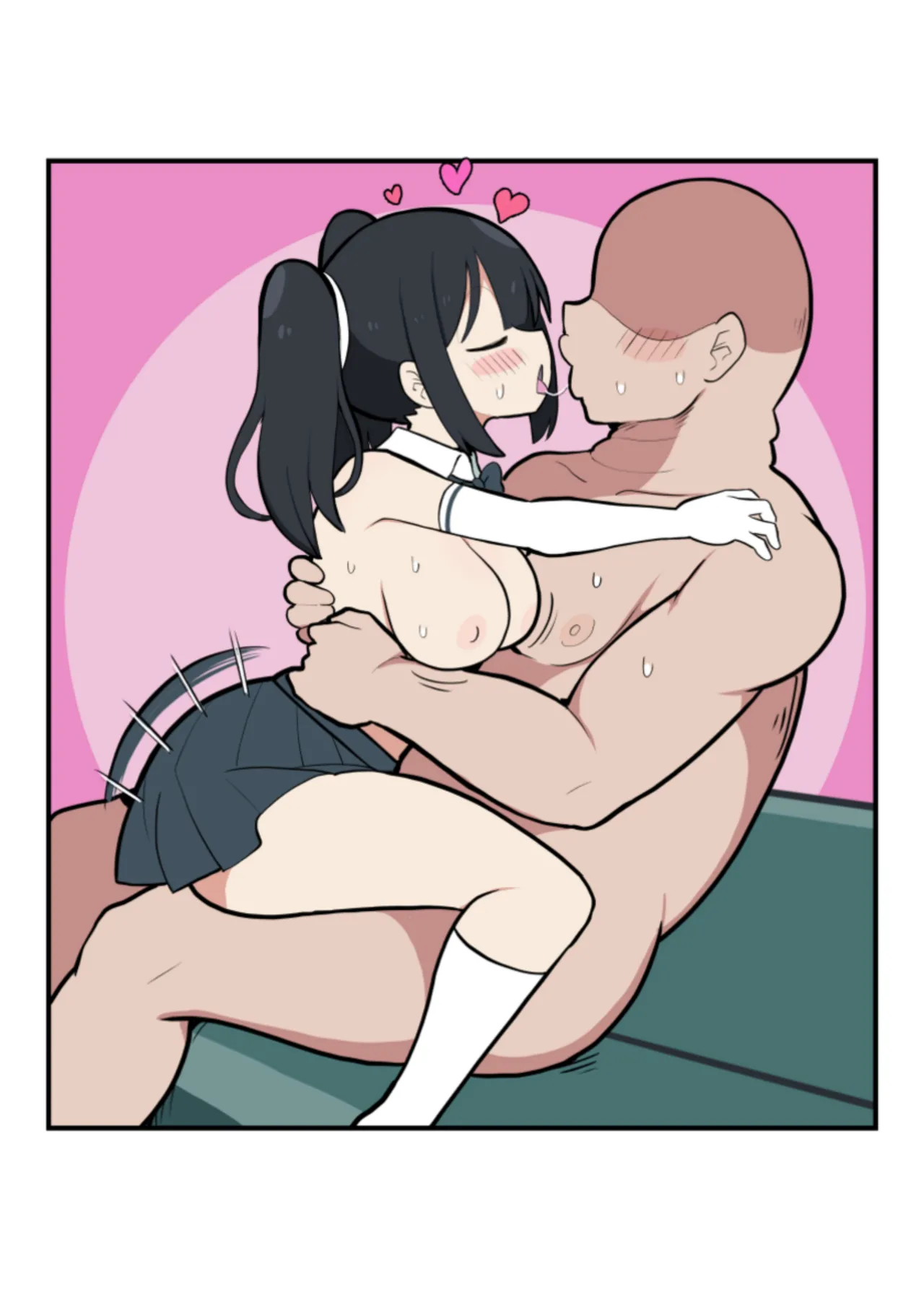 黒髪おっぱいちゃんとおじさんが付き合う話♡ - Page 92