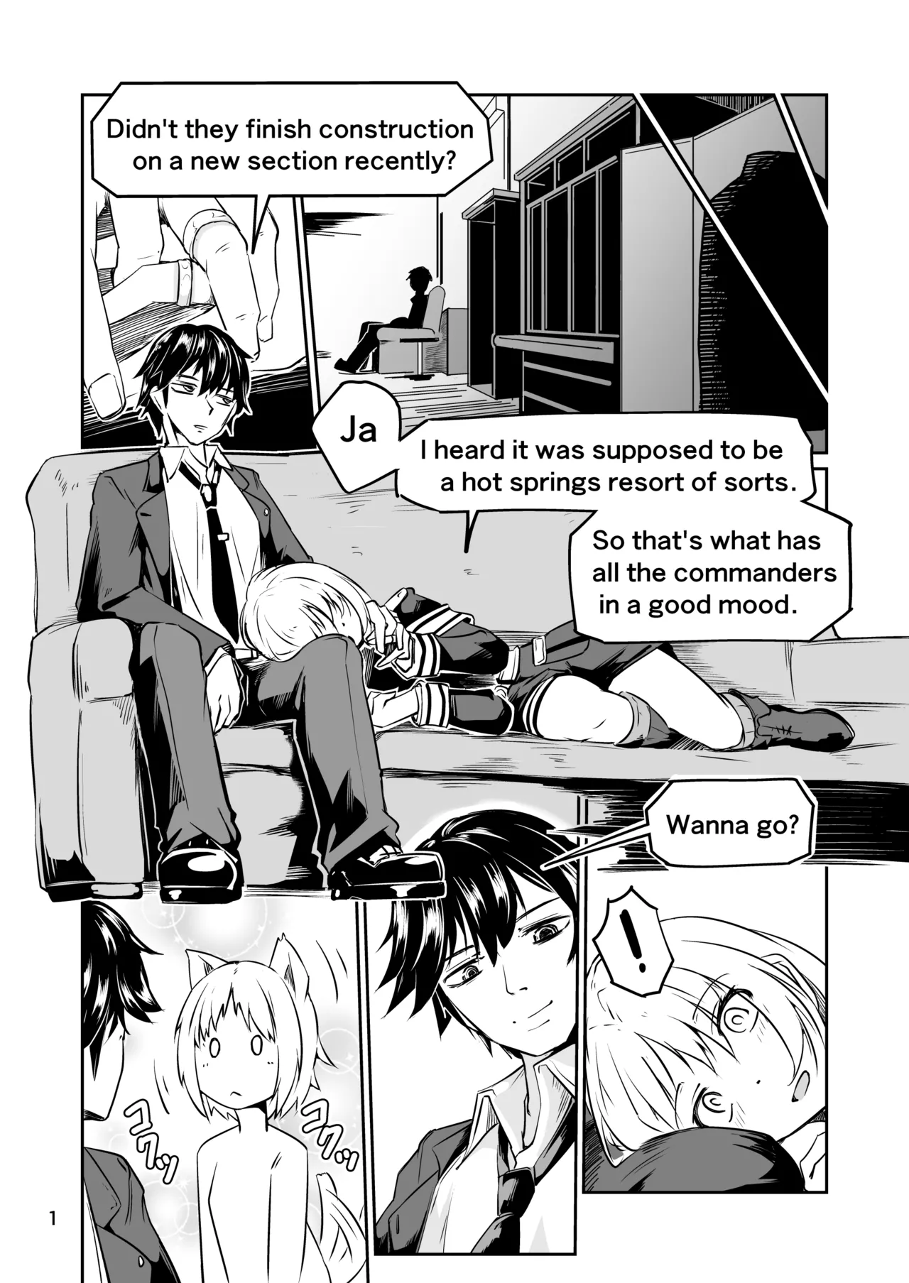 Skeb依頼 R-18 MP40温泉漫画 - Page 2