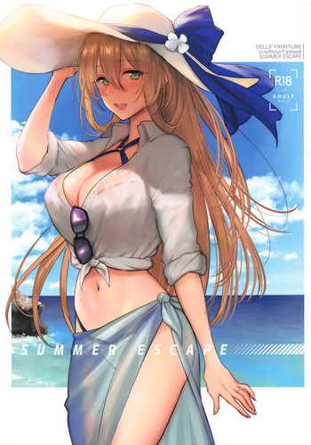 Summer Escape gallery cover featuring springfield from girls frontline
