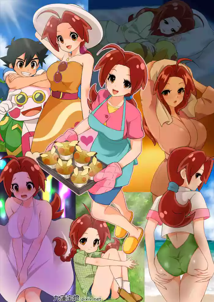 SatoHana R18 gallery cover featuring delia ketchum from pokemon