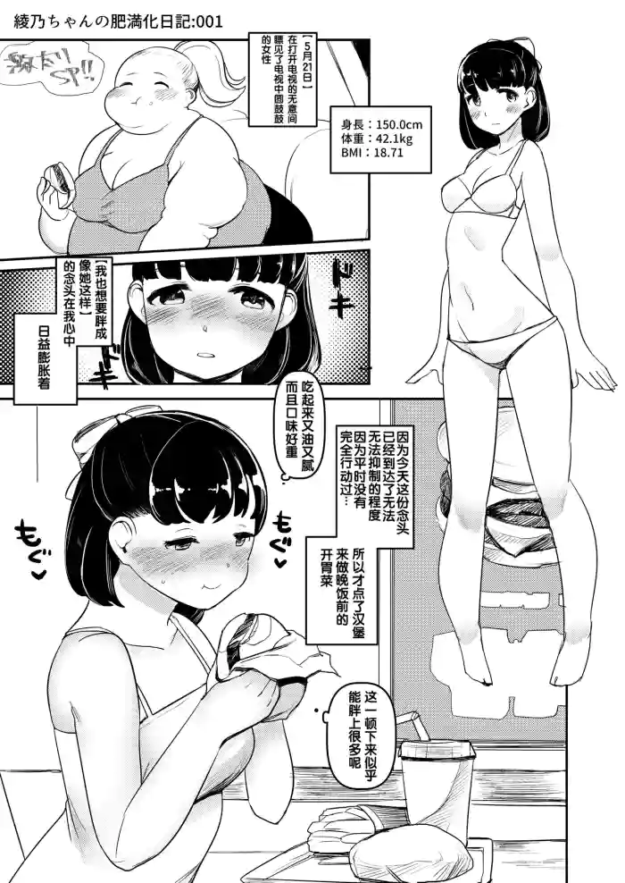 绫乃的育肥日记 1~20