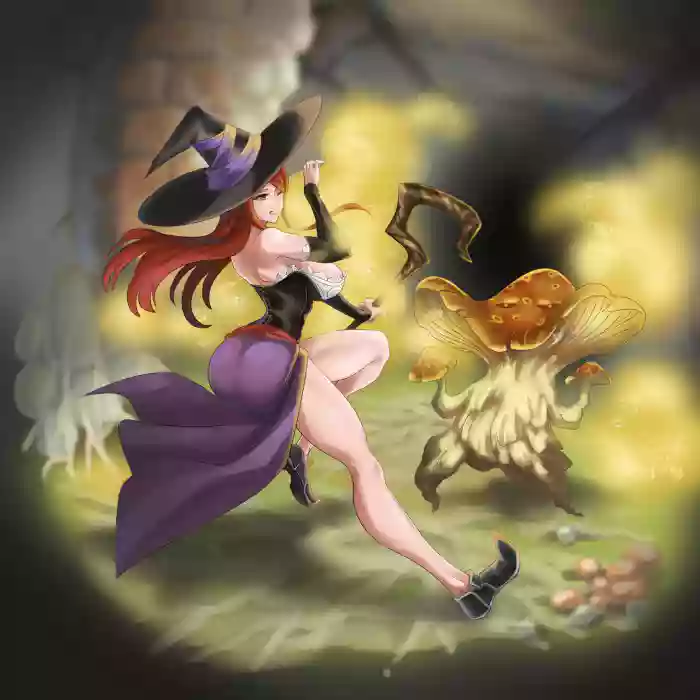 Mushroom gallery cover featuring sorceress from dragons crown