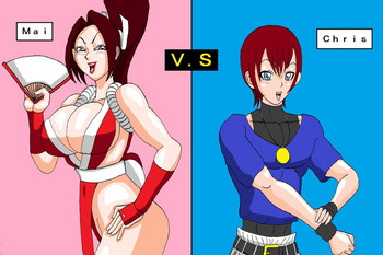 Mai-chan vs Chris-kun gallery cover featuring chris from king of fighters
