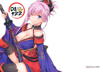 D.L. action 122 gallery cover featuring musashi miyamoto from fate grand order