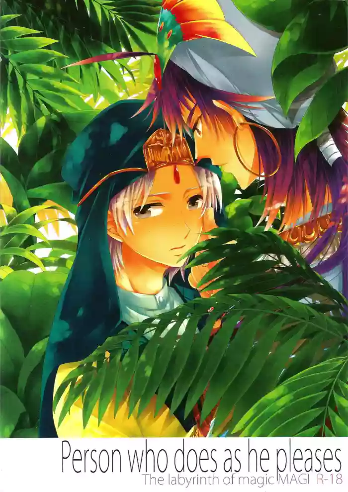 Person who does as he pleases gallery cover featuring jafar from magi the labyrinth of magic