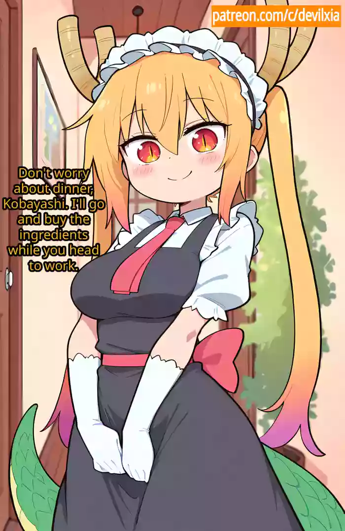 【Comic】 Tohru and the Dinner gallery cover featuring tohru from kobayashi-san-chi no maid dragon