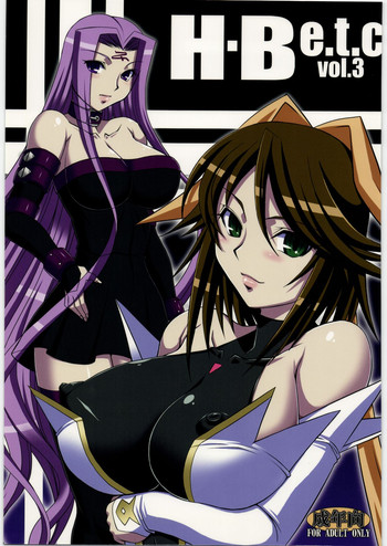 H.B e.t.c vol.3 gallery cover featuring rider from fate stay night